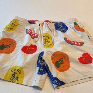 Duvin Men's Graphic Swim Trunks - Multicolor